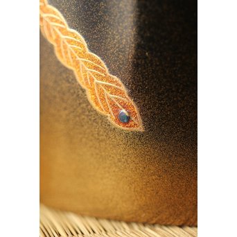 宗勝作 鳳凰蒔絵 中次/棗　Q290 