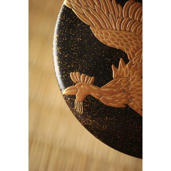 宗勝作 鳳凰蒔絵 中次/棗　Q290 