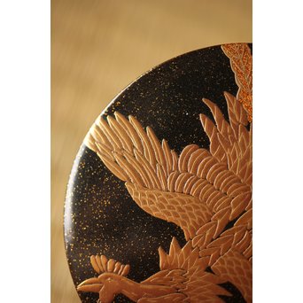 宗勝作 鳳凰蒔絵 中次/棗　Q290 