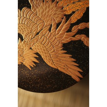宗勝作 鳳凰蒔絵 中次/棗　Q290 
