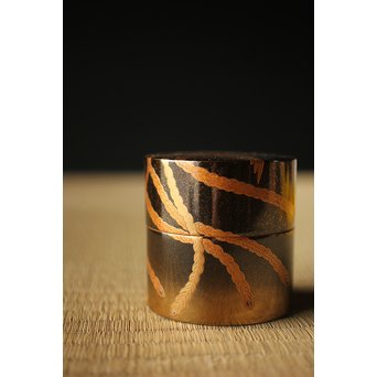 宗勝作 鳳凰蒔絵 中次/棗　Q290 