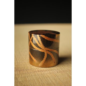 宗勝作 鳳凰蒔絵 中次/棗　Q290 