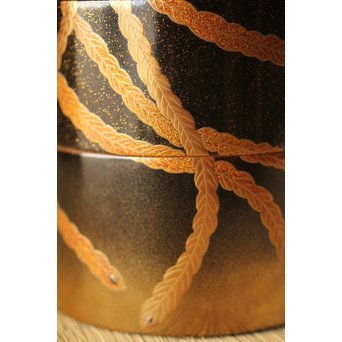 宗勝作 鳳凰蒔絵 中次/棗　Q290 