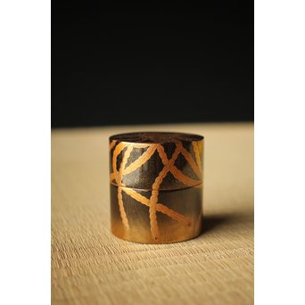 宗勝作 鳳凰蒔絵 中次/棗　Q290 