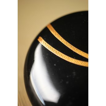 細川司光 稲穂蒔絵 大棗 共箱　Q291 