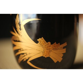 細川司光 稲穂蒔絵 大棗 共箱　Q291 