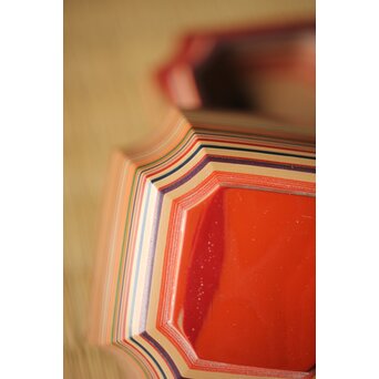 正春作 堆漆香合　Q291 