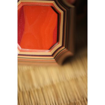 正春作 堆漆香合　Q291 