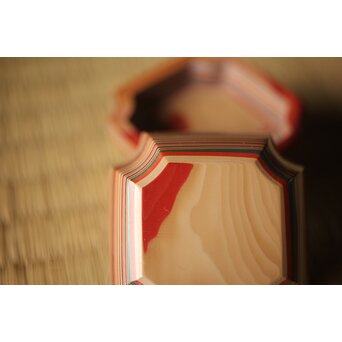 正春作 堆漆香合　Q291 