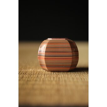 正春作 堆漆香合　Q291 