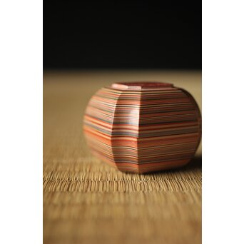 正春作 堆漆香合　Q291 