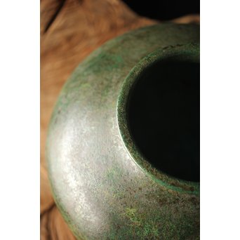 田中一秋×岡崎雪聲 合作 青銅鍑式花瓶　M295 