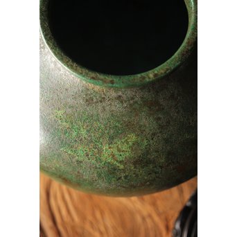 田中一秋×岡崎雪聲 合作 青銅鍑式花瓶　M295 