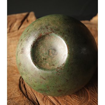 田中一秋×岡崎雪聲 合作 青銅鍑式花瓶　M295 