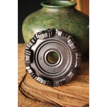 田中一秋×岡崎雪聲 合作 青銅鍑式花瓶　M295 