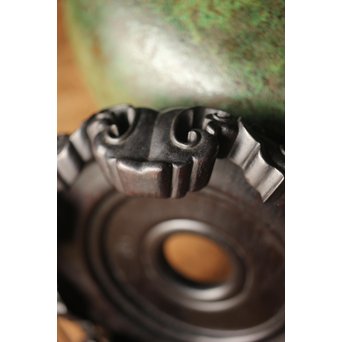 田中一秋×岡崎雪聲 合作 青銅鍑式花瓶　M295 