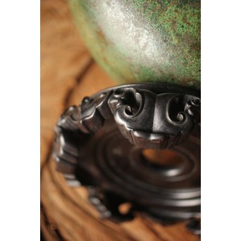 田中一秋×岡崎雪聲 合作 青銅鍑式花瓶　M295 