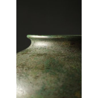 田中一秋×岡崎雪聲 合作 青銅鍑式花瓶　M295 