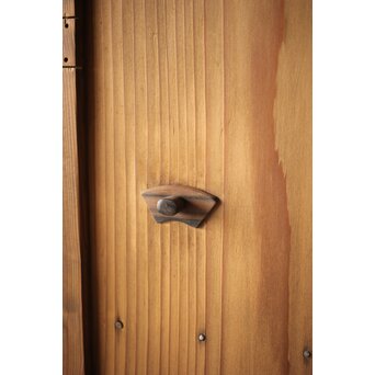 竹装飾のすりガラス雪隠戸　GD0082 