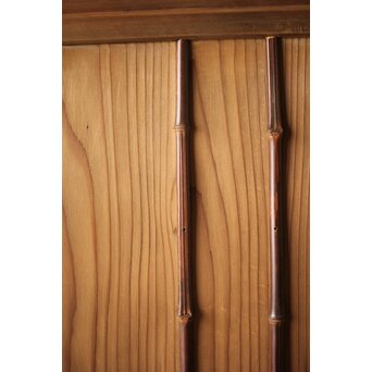 竹装飾のすりガラス雪隠戸　GD0082 