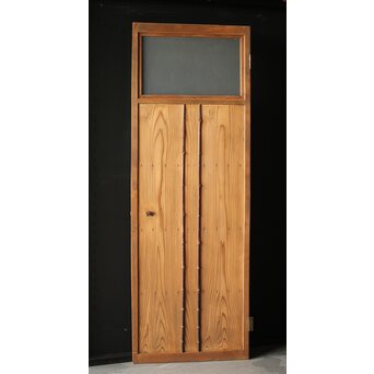 竹装飾のすりガラス雪隠戸　GD0082