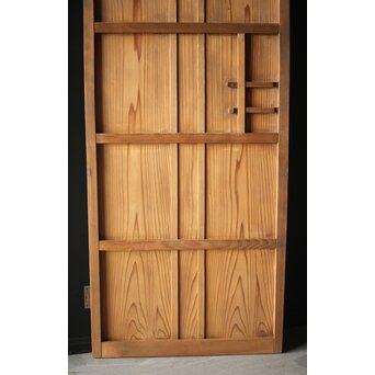 竹装飾のすりガラス雪隠戸　GD0082 