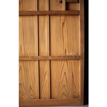 竹装飾のすりガラス雪隠戸　GD0082 