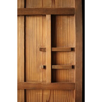 竹装飾のすりガラス雪隠戸　GD0082 