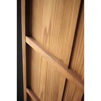 竹装飾のすりガラス雪隠戸　GD0082 