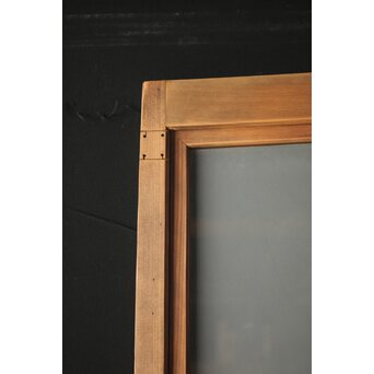 竹装飾のすりガラス雪隠戸　GD0082 