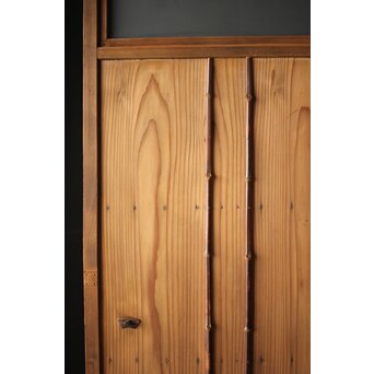 竹装飾のすりガラス雪隠戸　GD0082 