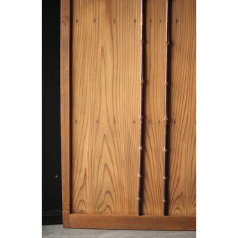 竹装飾のすりガラス雪隠戸　GD0082 