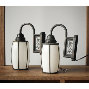 竹模様 ブラケット壁付照明 2個1組　A2079 