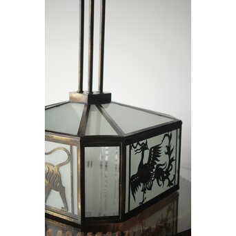 四神 天井付 多角シャンデリア照明　A2085Y 