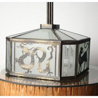 四神 天井付 多角シャンデリア照明　A2085Y 