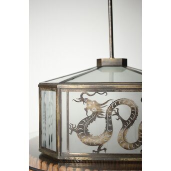 四神 天井付 多角シャンデリア照明　A2085Y 