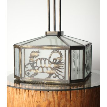 四神 天井付 多角シャンデリア照明　A2085Y 