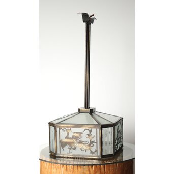 四神 天井付 多角シャンデリア照明　A2085Y 