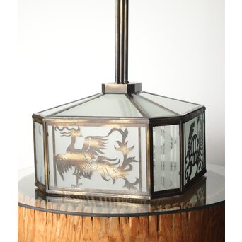 四神 天井付 多角シャンデリア照明　A2085Y 