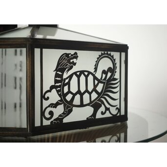 四神 天井付 多角シャンデリア照明　A2085Y 