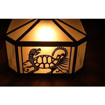 四神 天井付 多角シャンデリア照明　A2085Y 