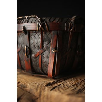 旅茶碗一式と竹籠　U267 