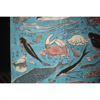 魚介類 木版画　Z276 