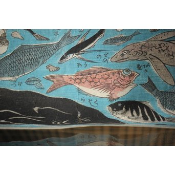 魚介類 木版画　Z276 