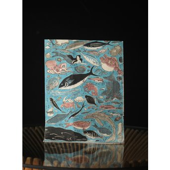 魚介類 木版画　Z276