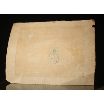 石川寅治 木版画【琉球の市場】額装　Z277 