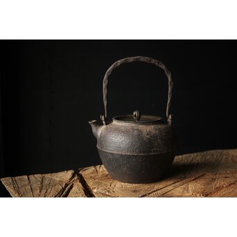 釜師 紫金堂 加藤忠三朗 鉄瓶/湯沸　M297