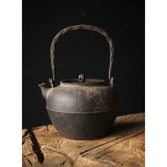 釜師 紫金堂 加藤忠三朗 鉄瓶/湯沸　M297 