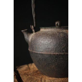 釜師 紫金堂 加藤忠三朗 鉄瓶/湯沸　M297 