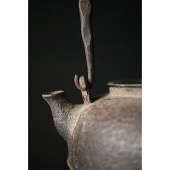 釜師 紫金堂 加藤忠三朗 鉄瓶/湯沸　M297 